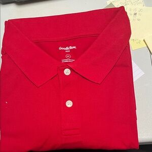 Big and tall size 3XL Goodfellow & Co Vibrant Red Polo Shirt short sleeve